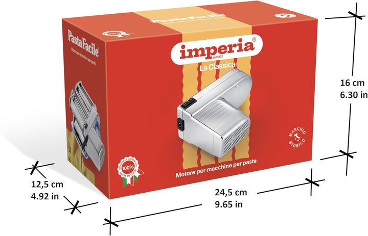 Imperia PastaFacile Classica Linie. Elektromotor 220 Volt für Nudelmaschine. 100% Made in Italy. Ele