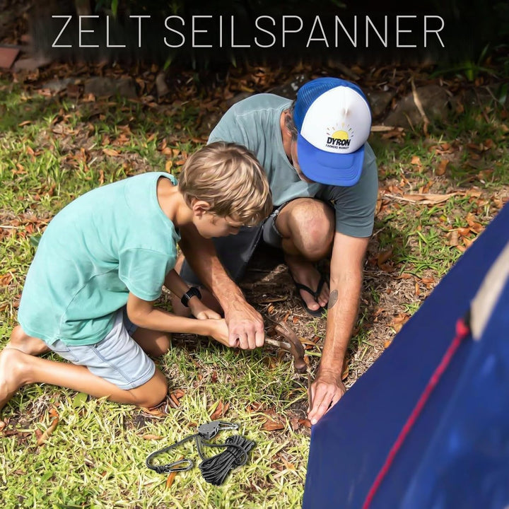8 Stück 2M Reflektierend Abspannseile Seil mit Seilspanner: 4mm einstellbare Seil Ratsche, Rope Seil