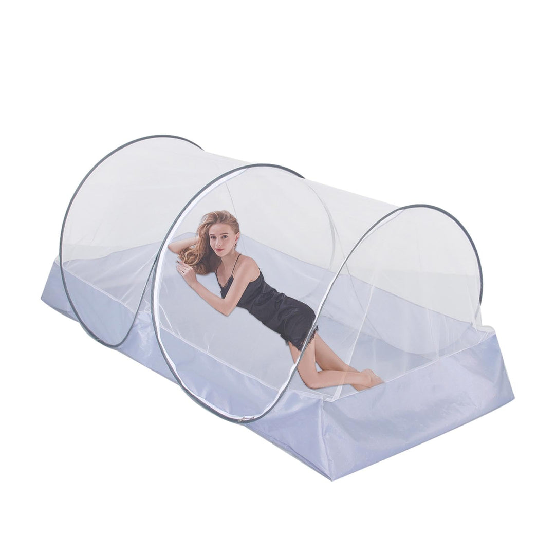 Moskitonetz Zelt, Faltbares Moskitonetz für Einzelbett, Pop-up Moskitonetz Bett für Camping Parks, T