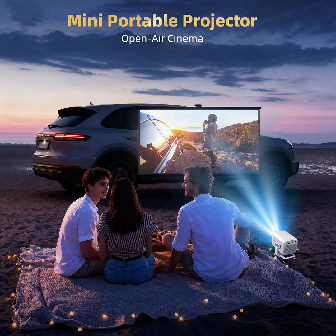 Beamer 4K [Kompatibel mit Netflix | Dolby Audio] 700 ANSI Smart-Projektor für Heimkino, Full HD 1080