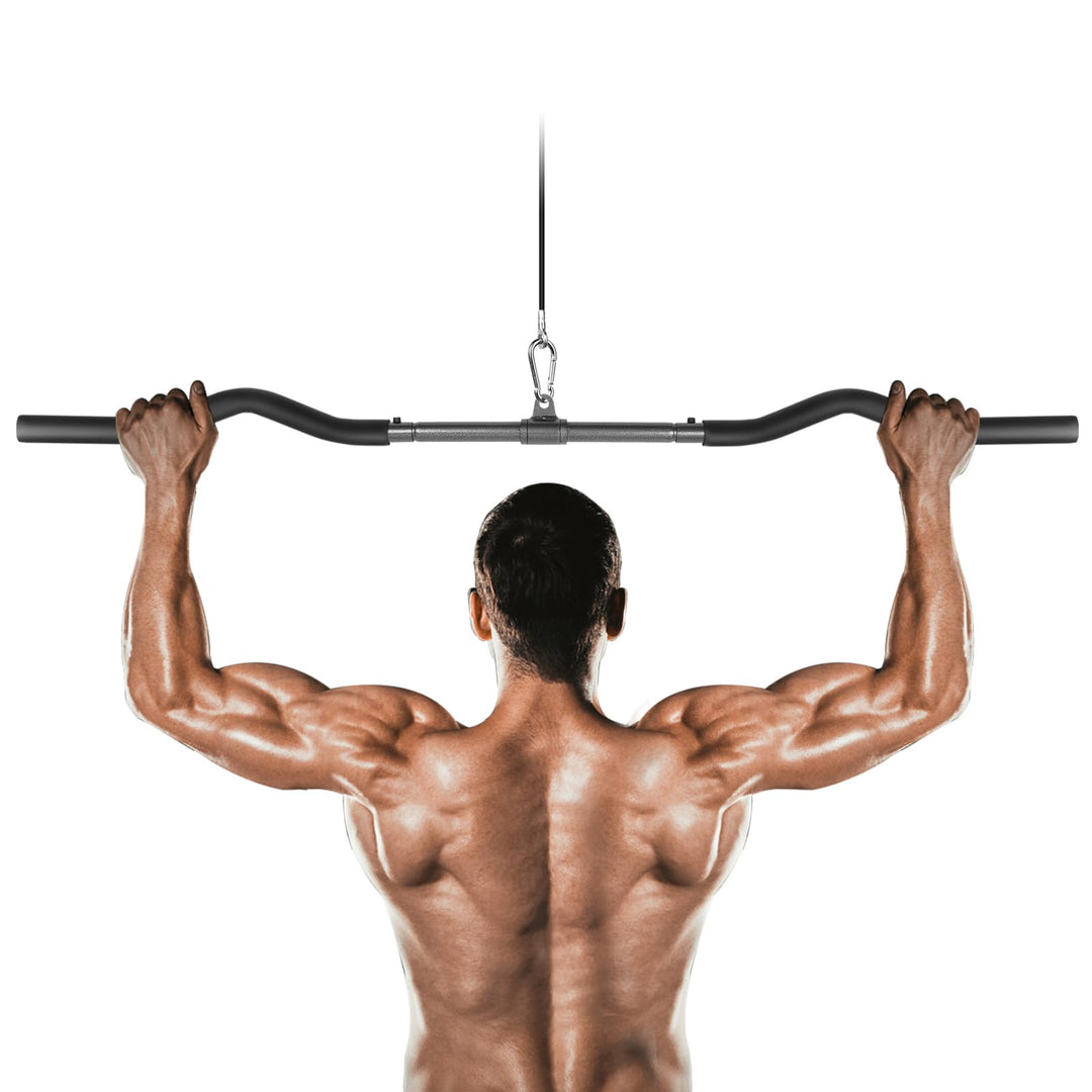 Lyndwin Latzugstange Bizeps Stange Klimmzugstangen Zugstange Muskelzugstange für Zuhause Bodybuildin