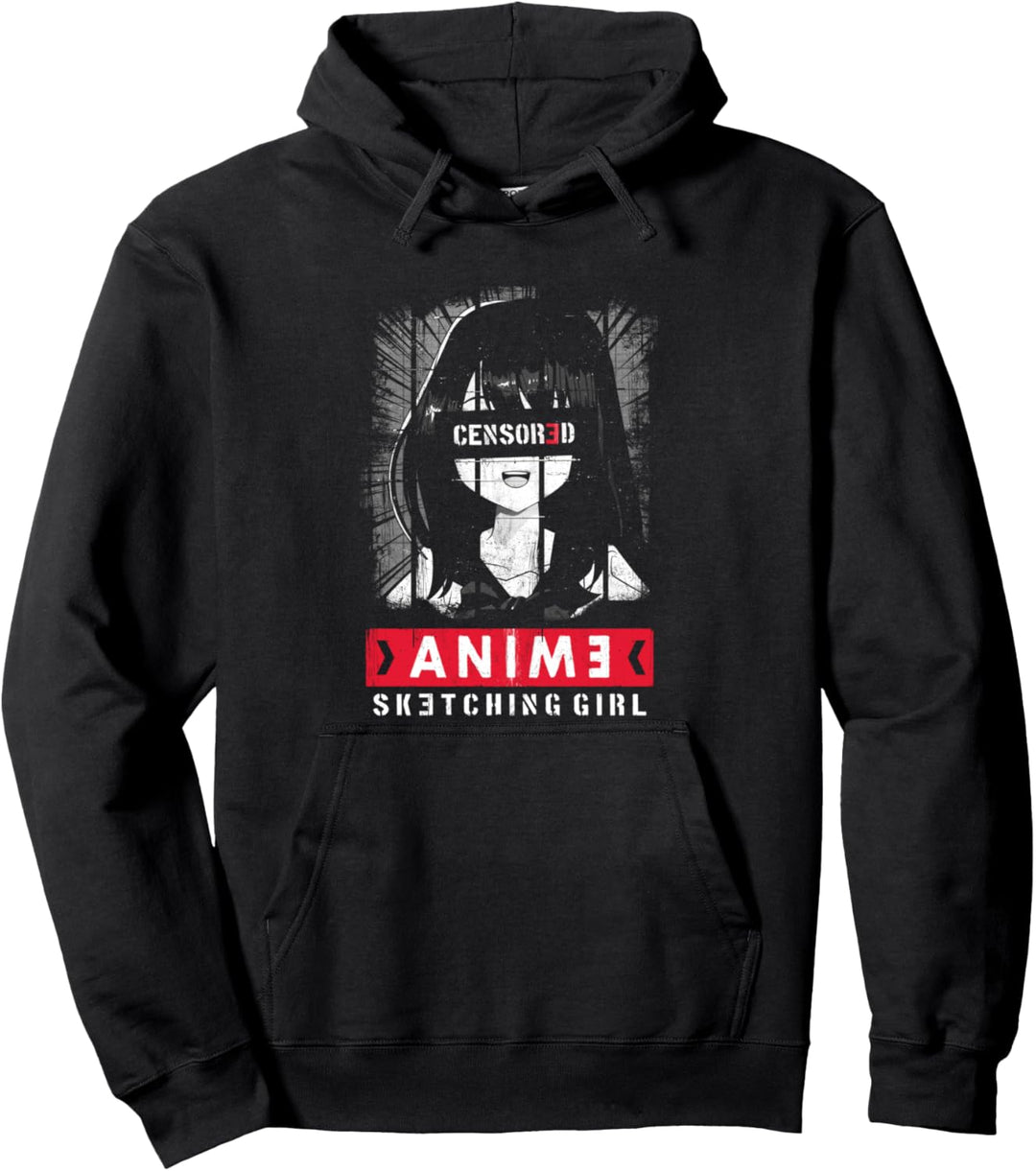 Japanisches Cosplay Mangaka Manga Zeichnen Anime Girl Goth Pullover Hoodie
