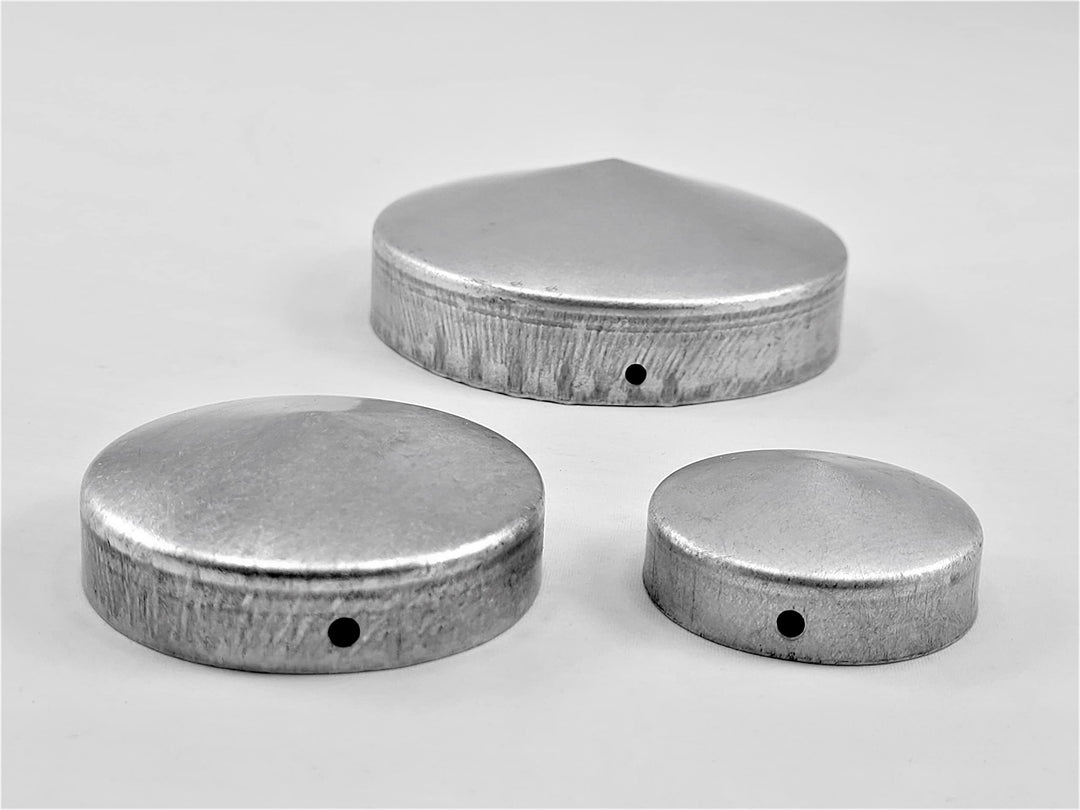 10 Stück Abdeckkappe rund Metall galv. verzinkt Ø90mm, Ø90mm