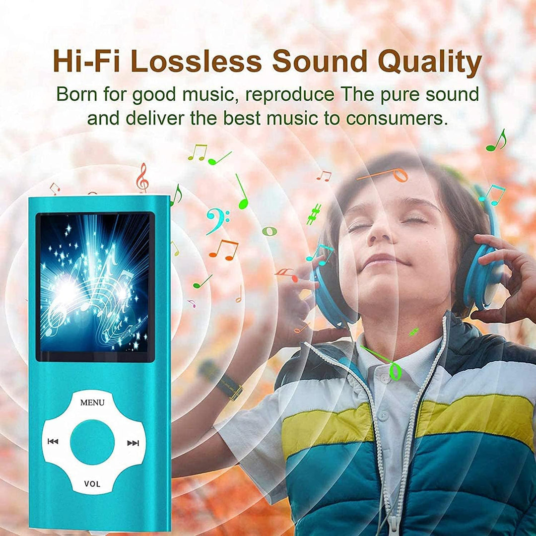 Hotechs MP3-Player/MP4-Player, MP3-Player mit 32 GB Speicherkarte, schlankes Design, digitales LCD-D
