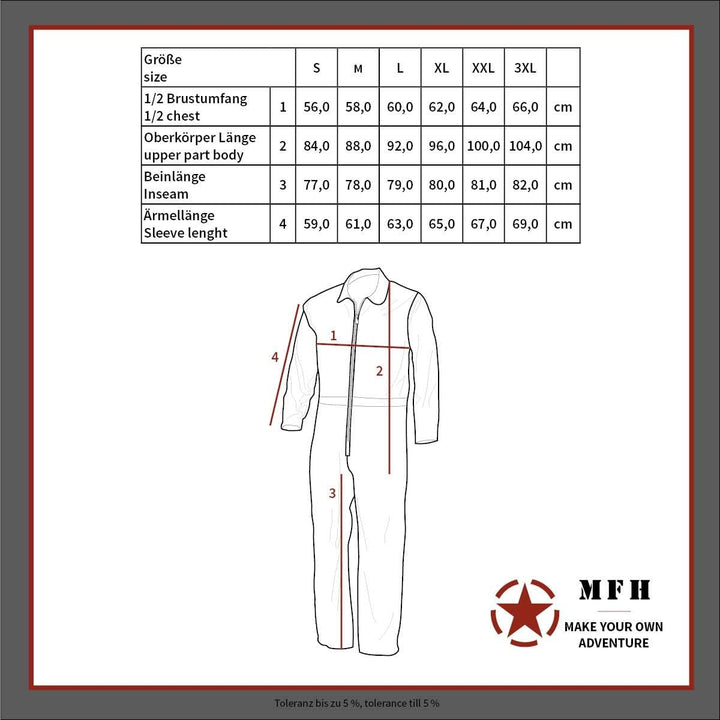 Overall, "SECURITY" schwarz, Grösse XXL