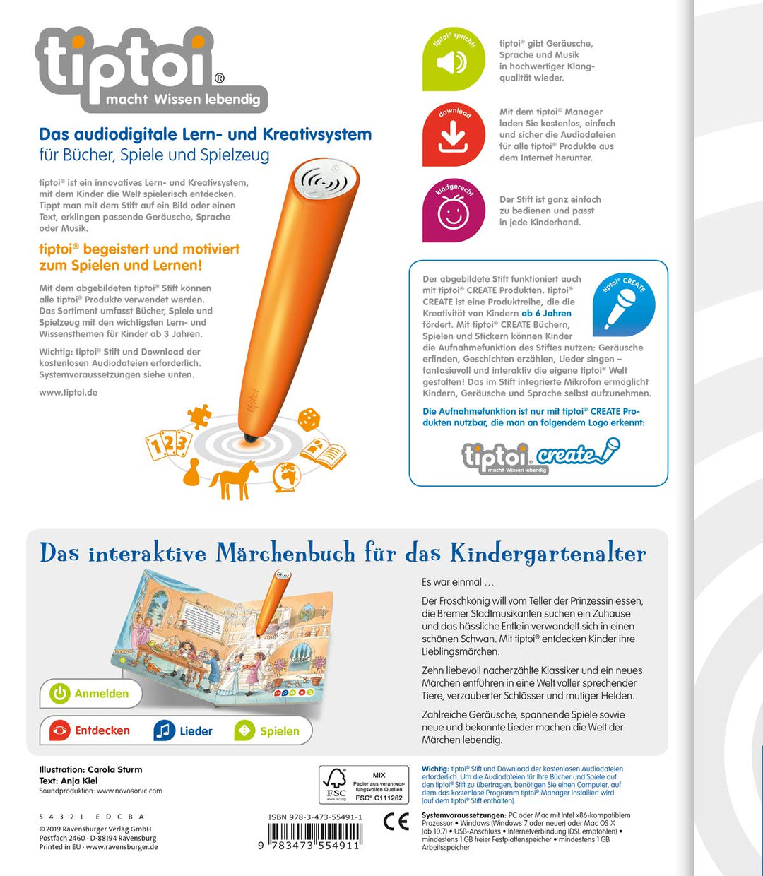 tiptoi® Meine schönsten Märchen: Lieblingsmärchen interaktiv erleben, Pappband