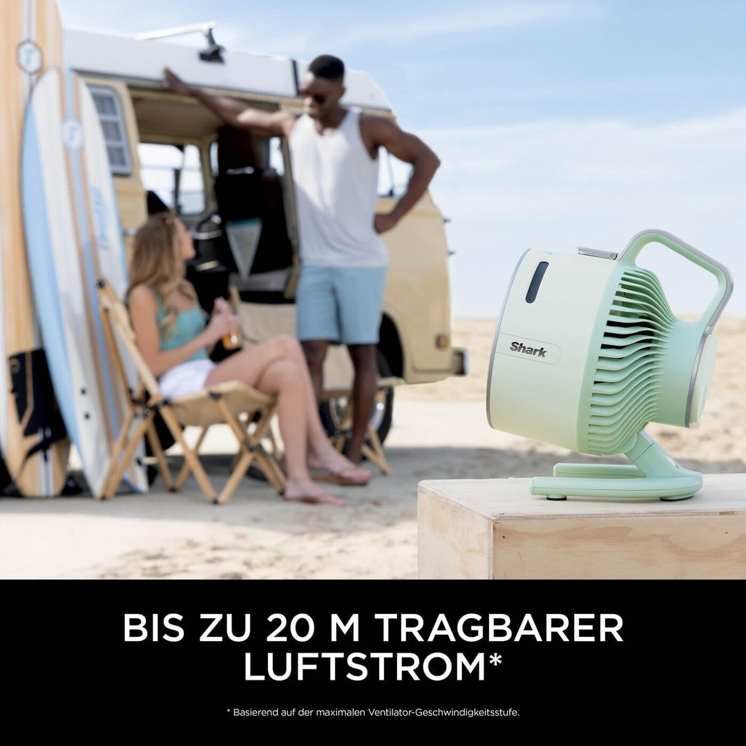 Shark FlexBreeze HydroGo Starker Ventilator mit Sprühnebel, Kühlung für drinnen & draussen, leise &