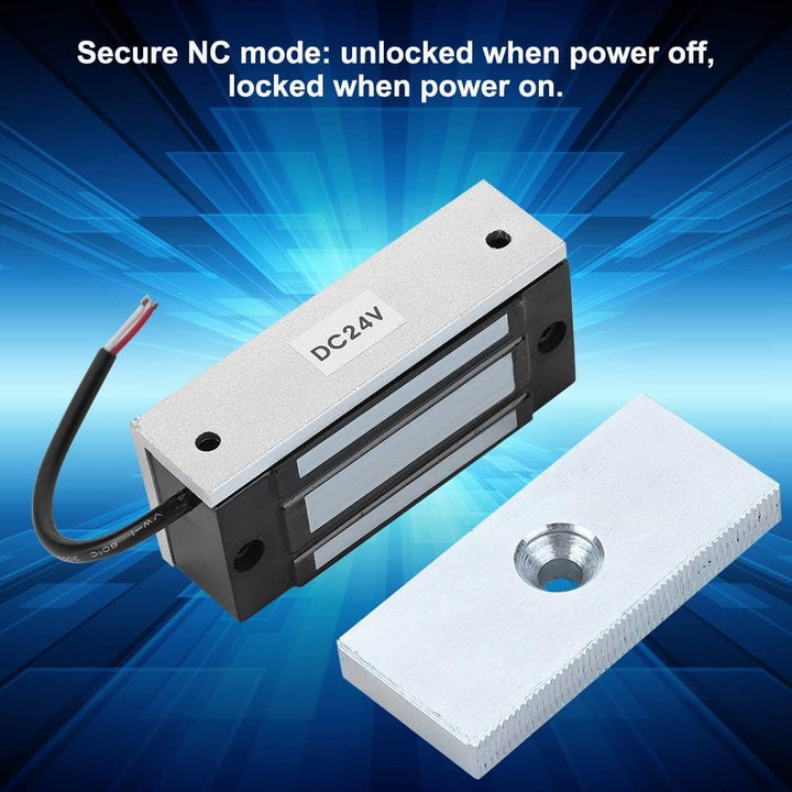 Mini Elektromagnetische Magnetische Türschloss, 60 KG Power on Lock DC24V Zugangskontrolle Magnetven