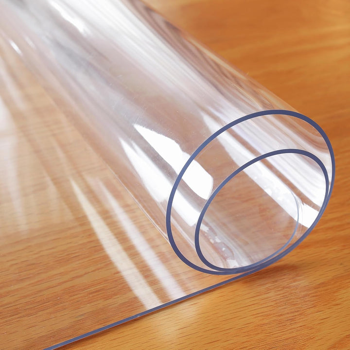 OstepDecor Glasklar Folie 1.5mm, transparente Tischdecke, Tischschutz, Schutztischdecke, Tischfolie