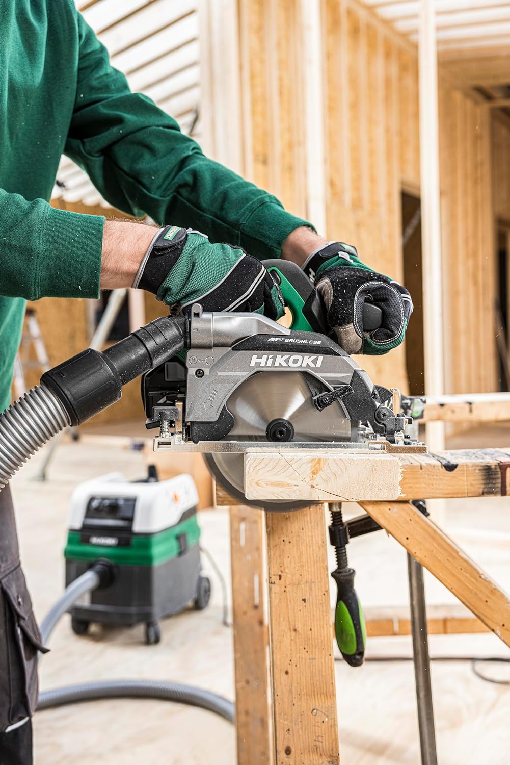 HIKOKI Akku Kreissäge C3606DB (36V, Brushless, Sägeblatt Ø: 165mm, Sägeblattbohrung Ø: 20 mm, Gehrun