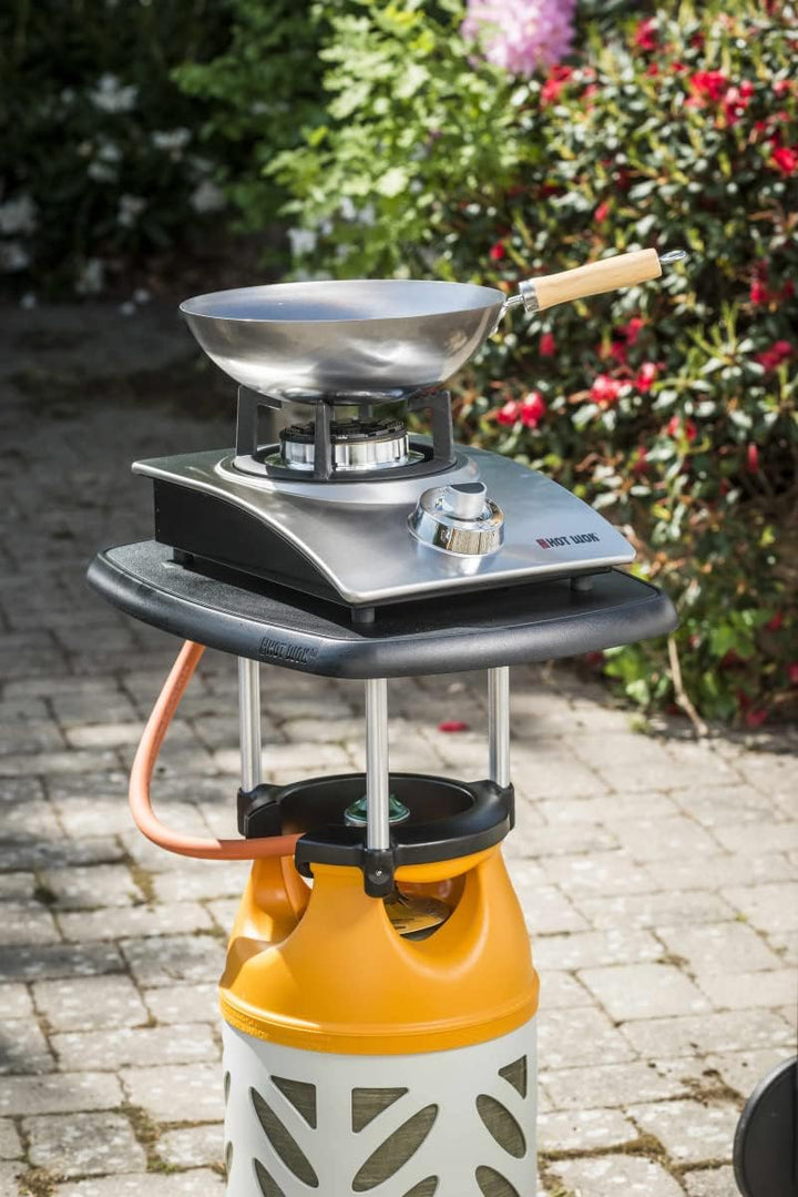 Hot Wok Top Line Tisch für Deine Composite Propan-Gasflasche Camping-Ablage
