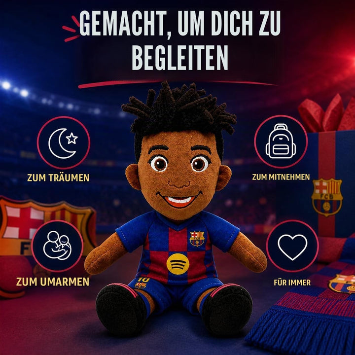Grupo Moya - Plüschfigur Lamine Yamal FC Barcelona 25 cm – Barca-Plüschfigur Trikotnummer 10, Barça-