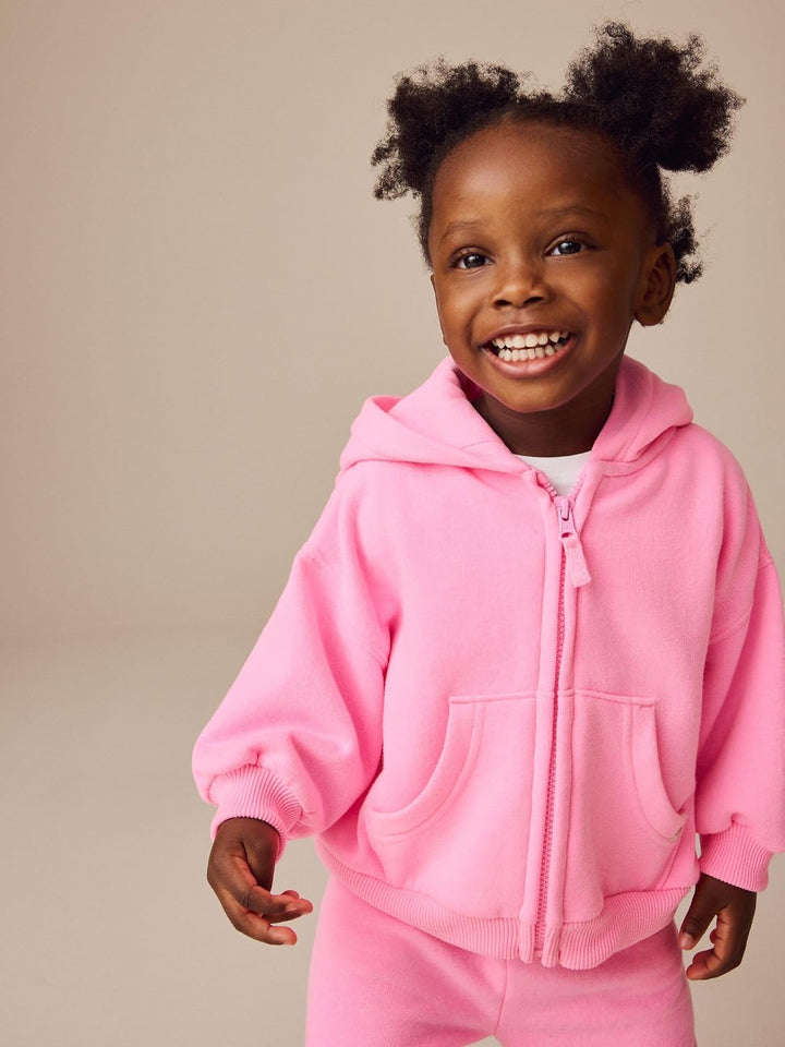 NEXT Mädchen Standard Kapuzenjacke 62-122 98-104 Bright Pink, 98-104 Bright Pink
