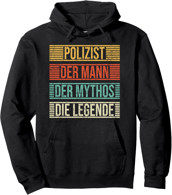 Polizist Spruch Polizeibeamter Vintage Polizei Pullover Hoodie