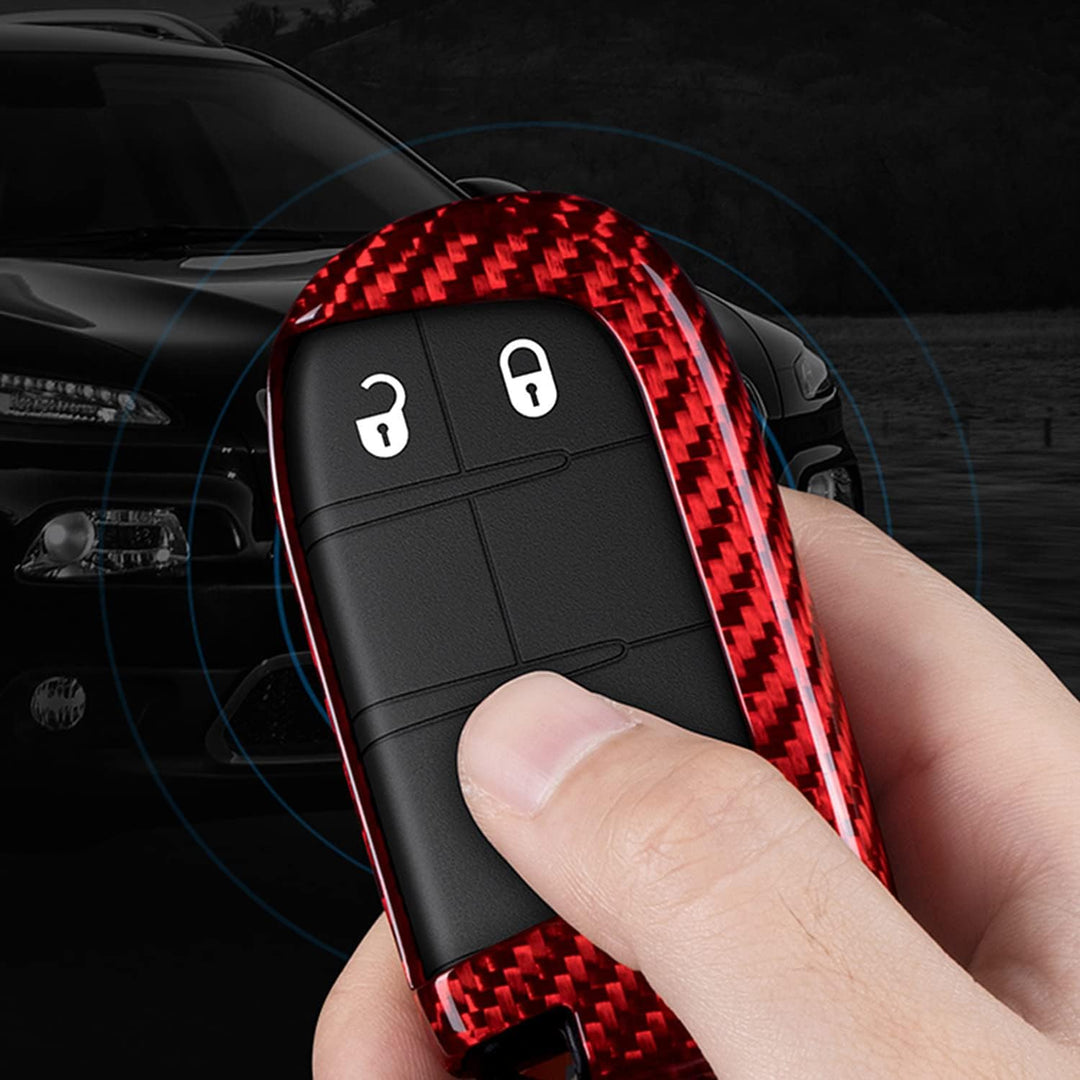 M.JVisun Echte Kohlefaser Abdeckung Fall Für Jeep Grand Cherokee SRT Cherokee Renegade Compass Auto