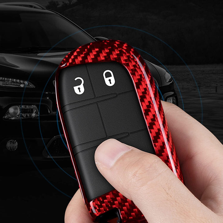 M.JVisun Echte Kohlefaser Abdeckung Fall Für Jeep Grand Cherokee SRT Cherokee Renegade Compass Auto