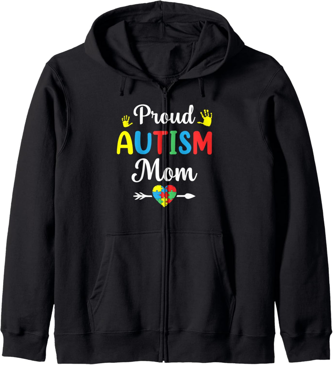 Proud Autism Mom Autism Awareness Month Muttertag Kapuzenjacke