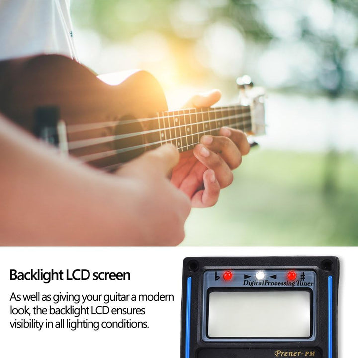 5 Band Tonabnehmer, EQ Equalizer Piezo Digital Tuner Tonabnehmer für Akustikgitarre