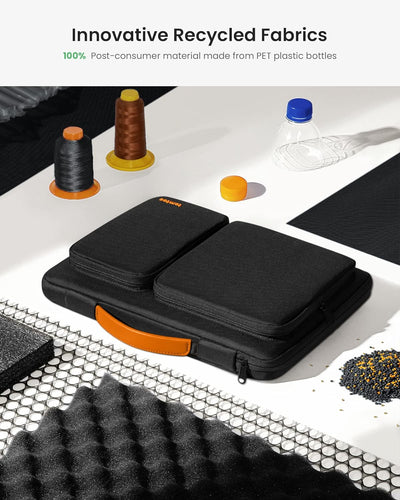 tomtoc 360° Tasche Hülle Kompatibel mit 15,6 Zoll Acer, ASUS, Dell, HP, Lenovo Laptop Notebook Chrom