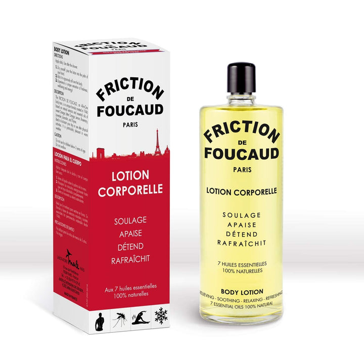 Lotion | Muskeltonus, Frische & Wohlbefinden | Glasflasche 500 ml | Ätherisches Öl-Konzentrat |Fouca