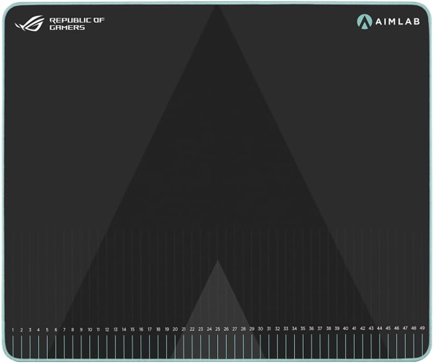 ASUS ROG Hone Ace Aim Lab Edition Gaming-Mauspad (mit Messmarkierungen für die ROG Aim Lab Software,