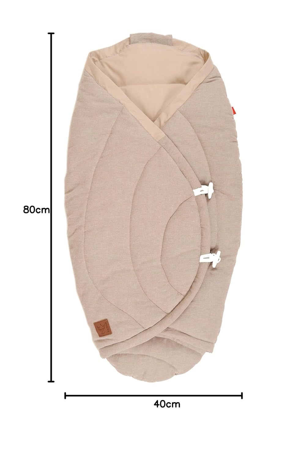 Kaiser 6536874 Sommer Einschlagdecke Carl Melange Fb. beige Perfekt für warme Tage geeignet 0-12 Mon