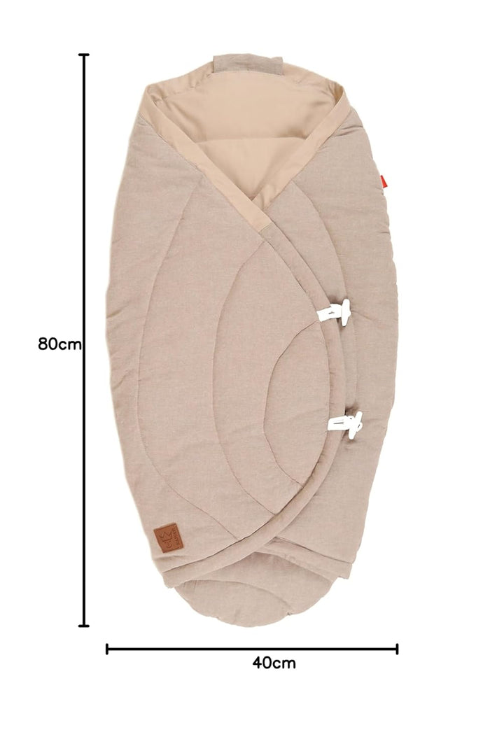 Kaiser 6536874 Sommer Einschlagdecke Carl Melange Fb. beige Perfekt für warme Tage geeignet 0-12 Mon