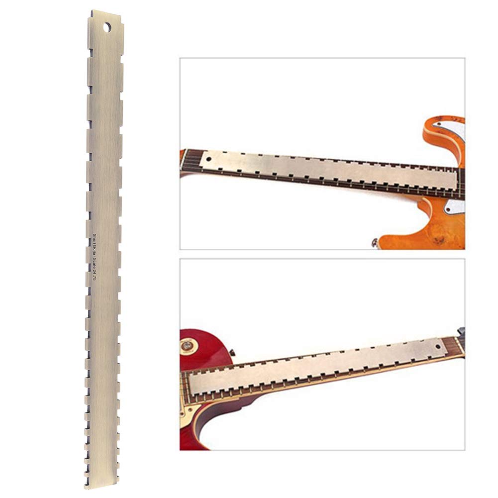 Gitarrenhals Gekerbtes Straight Edge Guitar Gitarrenbauer Werkzeug 24,75 Gekerbte Griffbrett Dual Sc