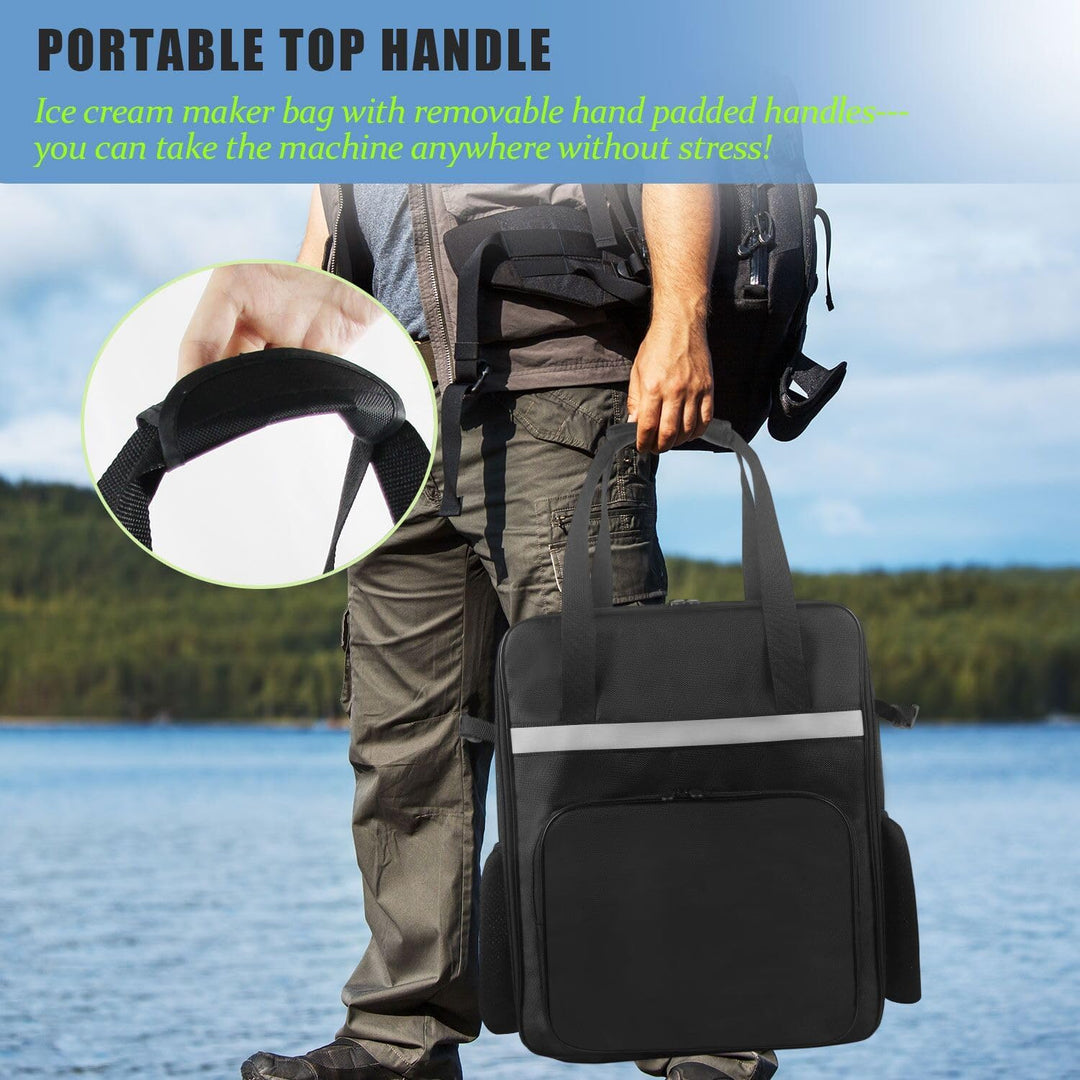 AF-WAN Tragetasche für CREAMi Eismaschinen–Transporttasche mit Griffen, Frontfach & Mesh-Seitentasch