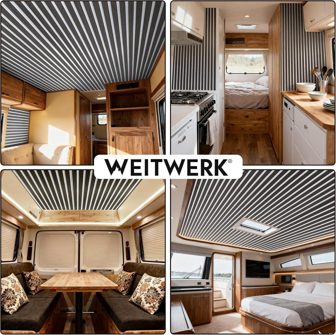 Leichte Paneele für Camper Ausbau, Wohnmobil & Van | Filz Verkleidung 4er-Set | 2,42 m² Gesamtfläche