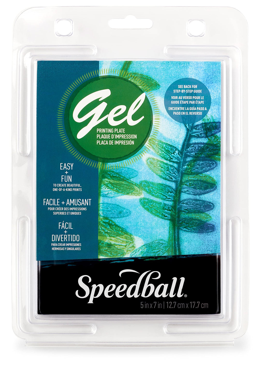 Speedball 12,7 x 17,8 cm Gel-Druckplatte, transparent 5" x 7", 5" x 7"
