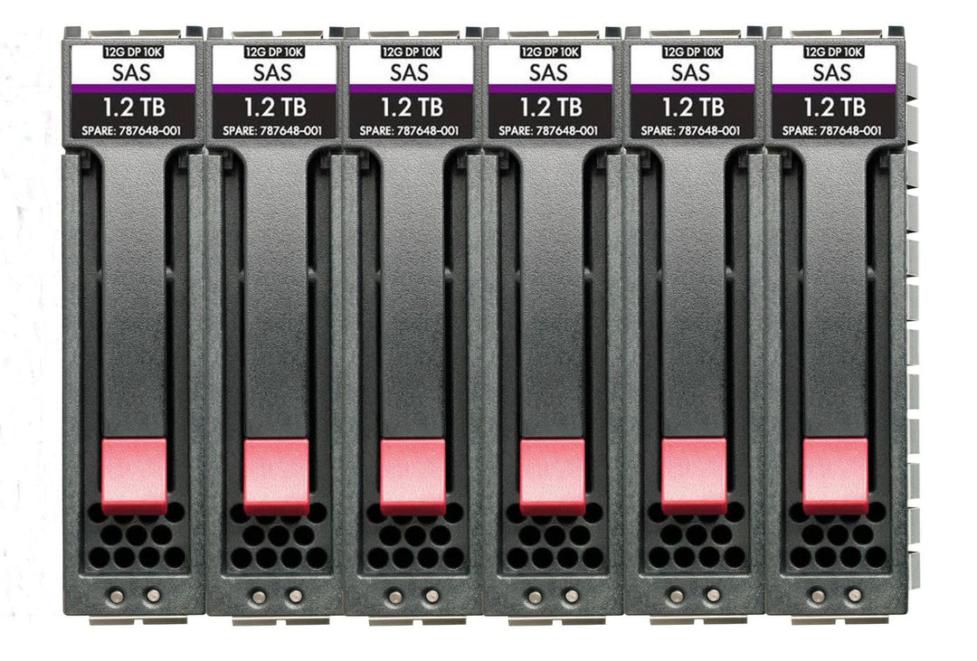 Hewlett Packard Enterprise HPE MSA 7.2TB SAS 10K SFF M2 6pk HDD BDL