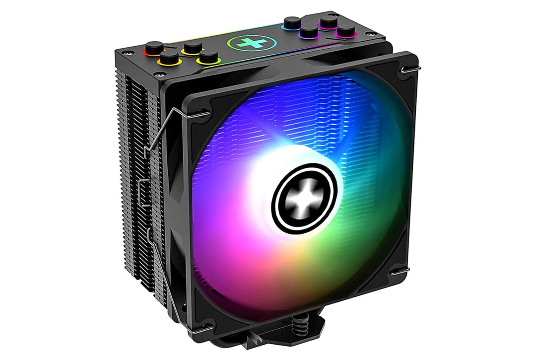 Xilence M704PRO.ARGB AMD und Intel CPU Kühler, 120mm ARGB PWM Lüfter, 180W TDP, transparent/schwarz