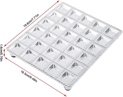 Ravioli-Form aus Aluminiumlegierung Knödel-Gebäck-Formenbauer Küchenhelfer Mini Squares Ravioli Make