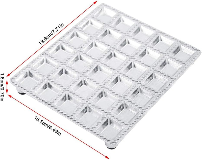 Ravioli-Form aus Aluminiumlegierung Knödel-Gebäck-Formenbauer Küchenhelfer Mini Squares Ravioli Make