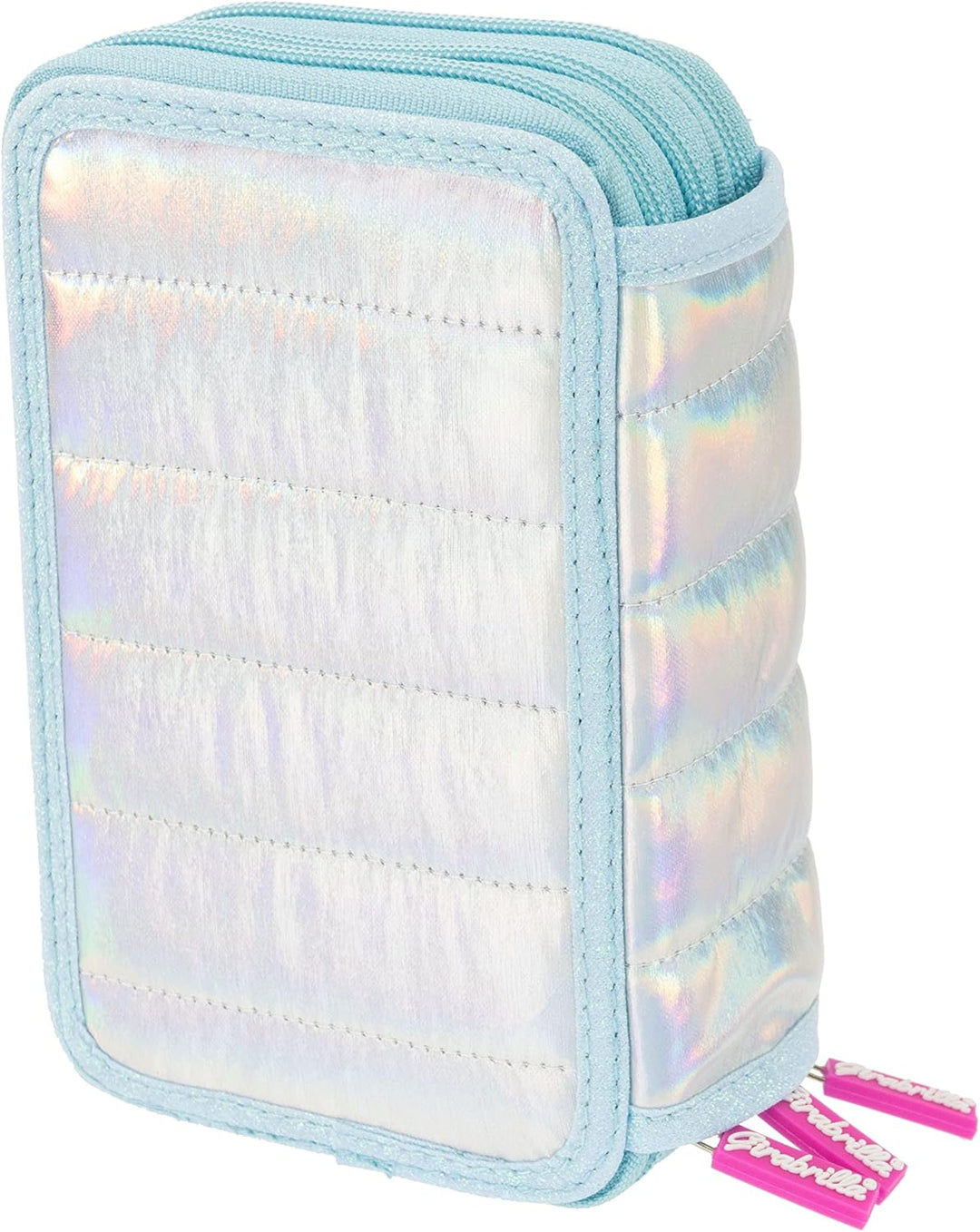 Girabrilla Girabrilla-19025 Federmäppchen Einhorn mit 3 Fächern für die Schule für Kinder, Dauneneff