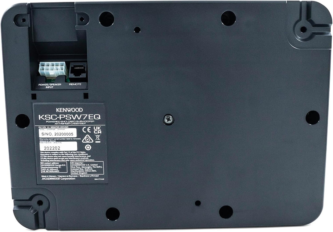 Kenwood KSC-PSW7EQ - Aktiver Kompaktsubwoofer mit Active EQ (160 Watt Ausgangsleistung, Class-D Vers