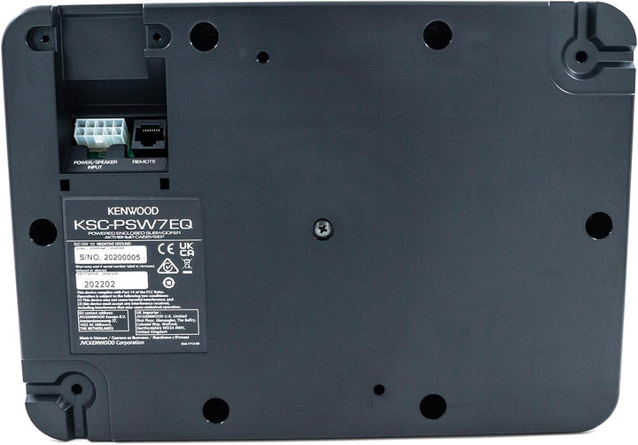Kenwood KSC-PSW7EQ - Aktiver Kompaktsubwoofer mit Active EQ (160 Watt Ausgangsleistung, Class-D Vers