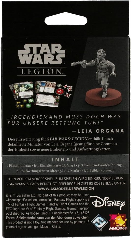 Atomic Mass Games, Star Wars: Legion – Leia Organa, Erweiterung, Tabletop, 2 Spieler, Ab 14+ Jahren,