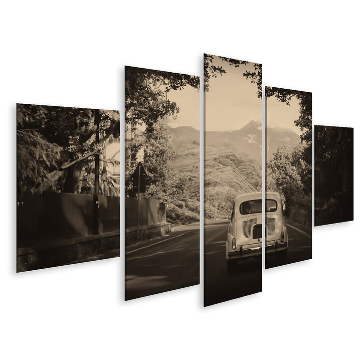islandburner Bild auf Leinwand Old Fashioned Auto Retro Vintage Bilder Wandbilder Poster Leinwand 17