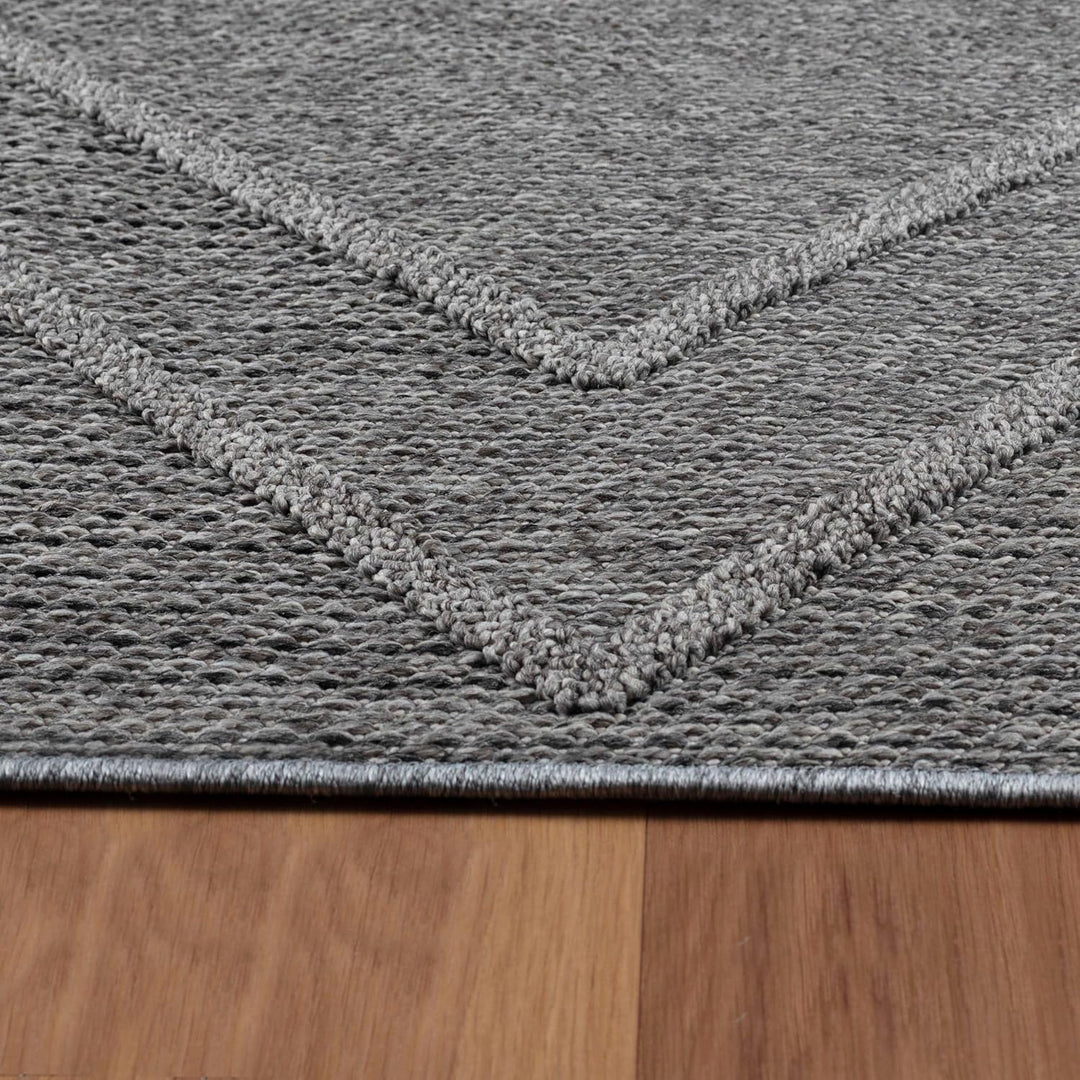 HomebyHome In&amp; Outdoor Teppich Wetterfest, Beige 80x150 cm Teppich Küche, Waschbarer Küchenläufer Fl