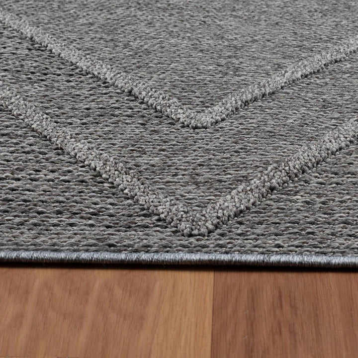 HomebyHome In&amp; Outdoor Teppich Wetterfest, Beige 80x150 cm Teppich Küche, Waschbarer Küchenläufer Fl