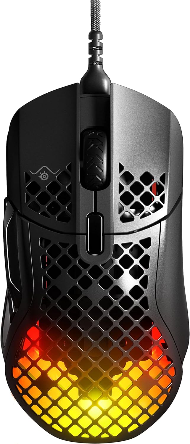 SteelSeries Aerox 5 Gaming-Maus – Ultraleichte 66 g – 9 programmierbare Tasten – Wasserbeständig nac
