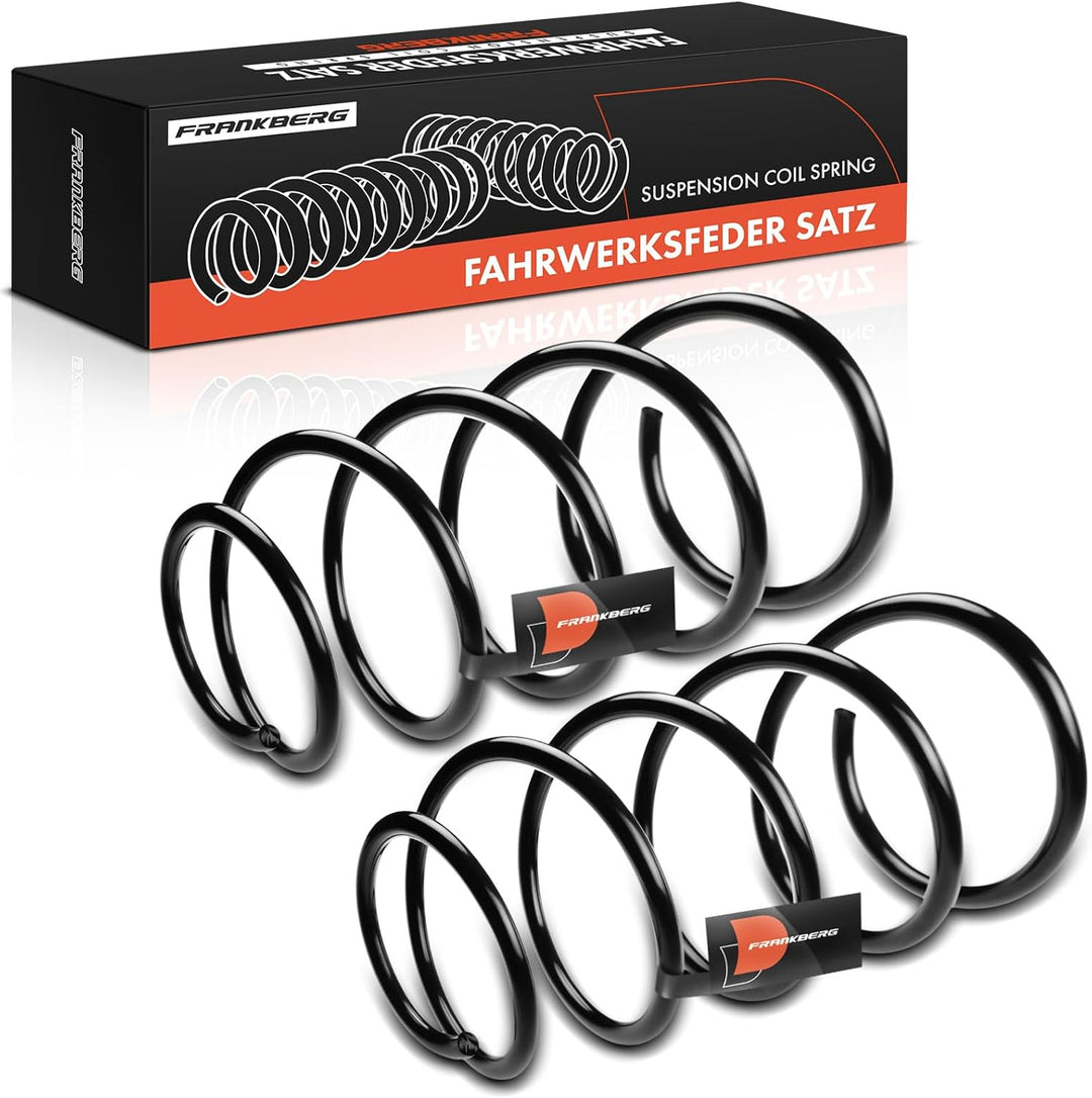 Frankberg 2x Federn Fahrwerksfeder Vorderachse Kompatibel mit 3er E36 320i 325i 325td Limousine 1991