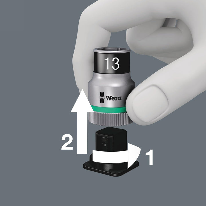 Wera 05004203001 8790 HMC HF 1 Zyklop Steckschlüsseleinsatz-Satz, mit Haltefunktion, 10-teilig