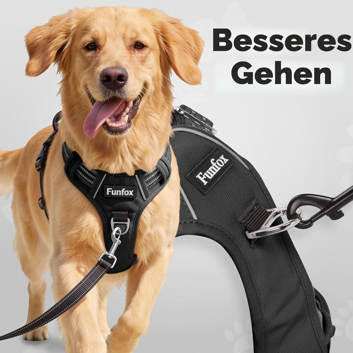 Funfox Hundegeschirr Kleine Hunde No Pull Welpengeschirr Einstellbar Hundegeschirr Anti Zug Sicherhe