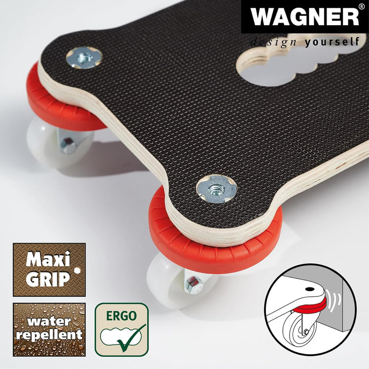 Wagner Transporthilfe MM 1355 I 33 x 23 x 9 cm - Tragkraft 200 kg - ideal für schwere Transportboxen