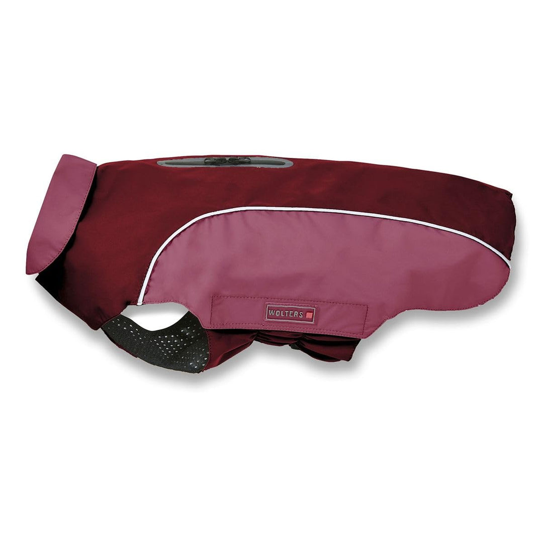 Wolters Regenjacke Easy Rain | Perfekter Schutz bei Regenwetter für Hunde | Farbe Dunkelrot Gr. 44 (