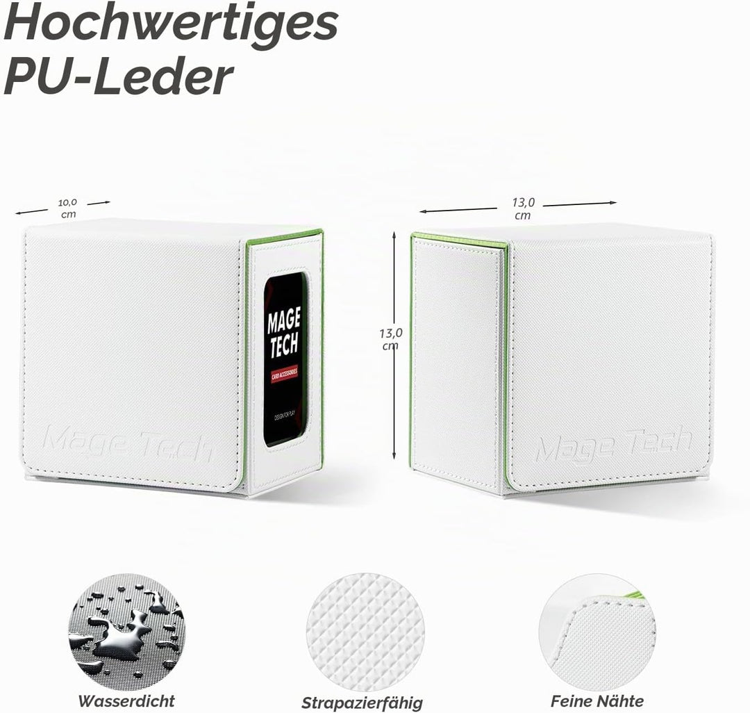 Kartendeck-Box für MTG Commander - Patentiertes Design, Commander Display, passend zu 100 Doppelhüll