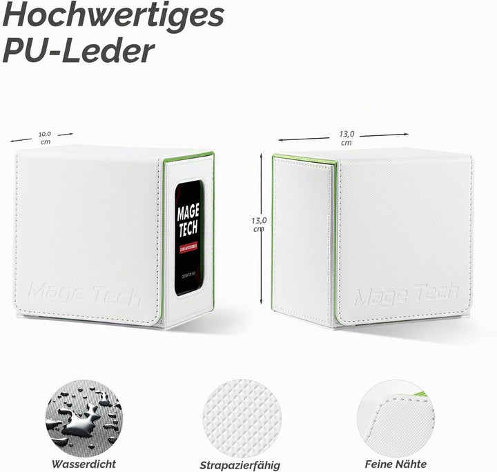 Kartendeck-Box für MTG Commander - Patentiertes Design, Commander Display, passend zu 100 Doppelhüll